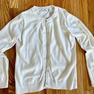 Vineyard vines Girls L (14) white cardigan sweater
